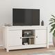 Lechnical TV Cabinet White 103x36.5x52 cm Solid Wood Pine,TV Stand Unit,TV Cabinet,TV Stands & Multimedia Centres,Living Room Furniture SH