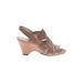 Anne Klein Wedges: Tan Solid Shoes - Women's Size 10 - Open Toe