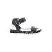 Attilio Giusti Leombruni Sandals: Black Solid Shoes - Women's Size 39 - Open Toe