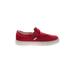 J.Crew Sneakers: Slip On Platform Casual Red Print Shoes - Women's Size 7 - Round Toe