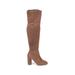 Forever 21 Boots: Brown Solid Shoes - Women's Size 8 - Almond Toe