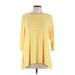 JM Collection Long Sleeve Top Yellow Boatneck Tops - New - Women's Size Large Petite