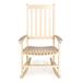 Parker Farmhouse Classic Slat-Back 350-LBS Support Acacia Wood Outdoor Rocking Chair, by JONATHAN Y