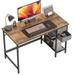 Computer Home Office Desk with Drawers, 40 Inch Small Desk Study Writing Table, Modern Simple PC Desk