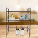 2-Tier Multipurpose Wood Countertop Hutch Adjustable Bookshelf