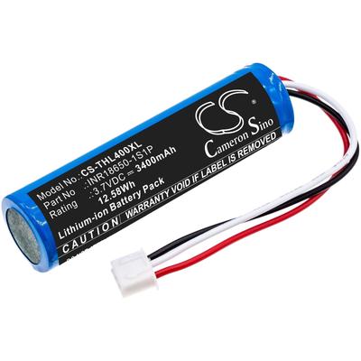 Battery for Theradome LH40 LH80 Pro Hair Growth Helmet CS-THL400XL 3.7v 3400mAh - Blue