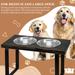 Bearwood Essentials Industrial Elevated Dog Feeder Bowls - Raised Dog Bowl Feeder, Includes 2 Stainless Steel Bowls