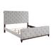 One Allium Way® Cowie Standard Bed Wood & Upholstered/ in Brown/Gray | 57.5 H x 80.5 W x 90.5 D in | Wayfair 153B4FD4E8E74E36AF7F3335D323C9F0