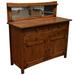 Crafters and Weavers Arts And Crafts 19" Solid Wood Sideboard Wood in Brown | 50 H x 19 W x 49 D in | Wayfair CW517-W