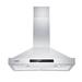 Jeremy Cass LLC Ductless (Non-Vented) Wall Mount Range Hood w/ Light Included Silver, Stainless Steel in Gray | 29.53 W x 18.5 D in | Wayfair