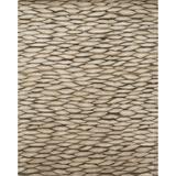 White 24 x 0.25 in Area Rug - Loloi Rugs Hermitage Abstract Hand-Knotted Tobacco/Ivory Area Rug Silk/Wool | 24 W x 0.25 D in | Wayfair