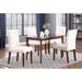 Winston Porter Nickesha Rectangular 46.85" L x 27.16" W Dining Set Wood/Upholstered in Brown | 29.13 H x 27.16 W x 46.85 D in | Wayfair