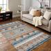 Blue/Orange 115 x 79 x 1 in Area Rug - Bungalow Rose Sarahkate Area Rug Cotton | 115 H x 79 W x 1 D in | Wayfair 185E3BA38F834B1DAD63734DF204B0C7