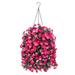 Primrue Silk Hanging Basket Arrangement in Basket Silk in Gray | 28 H x 17 W x 17 D in | Wayfair D1FB213B50CD4426BB2FFC970D983C13