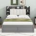 Red Barrel Studio® Dilys Platform Bed Wood in Gray | 47.2 H x 62.9 W x 91.2 D in | Wayfair BE5BD507CB1C41649F8F60769682EB47