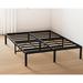 Alwyn Home Bothwell 14" Bed Frame Metal in Black | 14 H x 61.81 W x 81.5 D in | Wayfair 4B3F6B854CD144199C376C83B14DE8E0