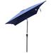 Arlmont & Co. 6 X 9Ft Patio Umbrella Solid Color in Blue/Navy | Wayfair 7C561924E50747F0A907DF0F5D9327AB