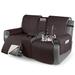 Rebrilliant Box Cushion Recliner Slipcover in Brown | 63.6 W in | Wayfair D98BAA720C0E4441907A72BAE195081A