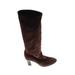 Vince. Boots: Brown Print Shoes - Women's Size 6 - Almond Toe