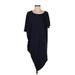 Athleta Casual Dress: Blue Solid Dresses - Women's Size X-Small