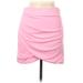 Zara Formal Skirt: Pink Solid Bottoms - Women's Size Medium