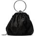 Black Discord Clasp Drape Bag