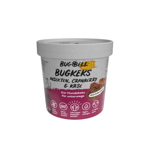 4x150g BugBell BugKeks adulte insectes, cranberry et fromage friandises pour chiens