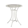 Table de bistrot de jardin blanc D60