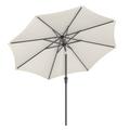 Parasol 300 cm protection solaire upf 50+ inclinaison 30°beige