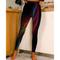 Damen Yoga Leggings lauftights Bauchkontrolle Kolbenheber Rasche Trocknung Hoher Taillenbund Yoga Fitness Fitnesstraining Leggings Blumen 1 # 2 # 3 # Elasthan Sport Sportkleidung elastisch Dünn