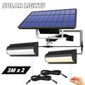 luce solare esterna lampada a sospensione interruttore sensore automatico luci da giardino a doppia testa utilizzate nei giardini interni ecc.