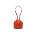 Alexander McQueen Leather Bucket Bag: Red Bags