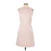 Jolie & Elizabeth Casual Dress - Mini Crew Neck Sleeveless: Pink Solid Dresses - Women's Size Large