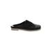 Kelsi Dagger Brooklyn Mule/Clog: Slip-on Stacked Heel Bohemian Black Print Shoes - Women's Size 8 1/2 - Round Toe