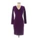 Susana Monaco Casual Dress - Sheath: Purple Dresses - Women's Size Medium