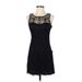 Armani Exchange Casual Dress - Mini Scoop Neck Sleeveless: Black Print Dresses - Women's Size 2