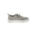 Mia Sneakers: Gray Solid Shoes - Women's Size 7 1/2 - Almond Toe