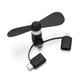 The New 2 in1/3 in 1 Portable Cell Phone Mini Electric Fan Cooling Cooler Usb Fan Mobile Fan Mini Fan For Phone 6 Colors Mask