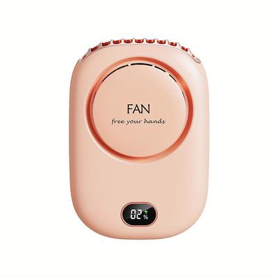 Portable Neck Fan with Adjustable Lanyard – USB Rechargeable Bladeless Fan with 3 Speeds for On-the-Go Cooling