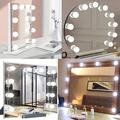3 Colours LED Make Up Mirror Light Bulbs USB Vanity Makeup Mirror Lights Bathroom Dressing Table Lighting Dimmable LED Wall Lamp