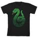 Harry Potter Graphic Slytherin Snake Emblem Toddler Boy s Black T-shirt-3T