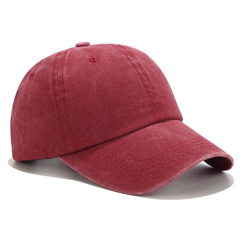 Solid Spring Summer Washing Cap Women Ponytail Baseball Cap Fashion Hats Men Baseball Cap Cotton Outdoor Simple Vintag Visor Casual Cap