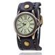 Quartz Watch for Women Men Analog Quartz Retro Vintage Metal PU Leather Strap Wrist Watch