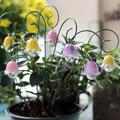 Miniature Fairy Garden Glow In The Dark Glow Flowers Set of 6, Fairy Garden Landscape Accessory Dollhouse Decor