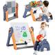 Goplus - 6 en 1 Table Enfant3 Ans+ et Chaise-Tableau Enfant Pliable- Multi-Activités avec Tableau