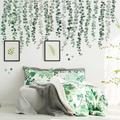 Shining House - Plantes vertes Feuilles de vigne d'eucalyptus Sticker mural amovible Aquarelle Wall