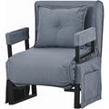 Qiyao - Canapé-lit 3 en 1 pour une personne, fauteuil-lit inclinable d'intérieur, chaise longue