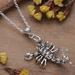 Scorpion Delight,'Polished Sterling Silver Necklace with Scorpion Pendant'