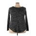 leo rosi Sweatshirt: Black Tops - Women's Size 3X