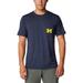 Men's Columbia Navy Michigan Wolverines Tech Trail Omni-Wick T-Shirt